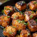 Honey Garlic Salmon Bites