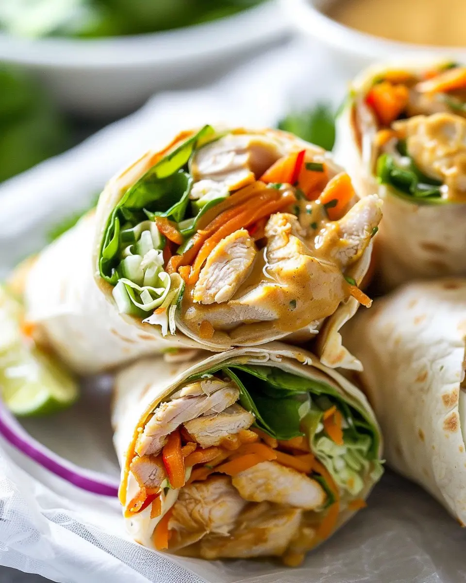 Peanut Chicken Wrap Recipe: Easy and Healthy Delight for Everyone