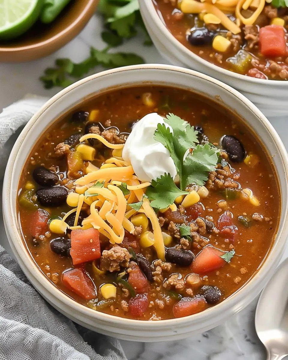 Easy Taco Soup: A Hearty, Family-Friendly Comfort Dish