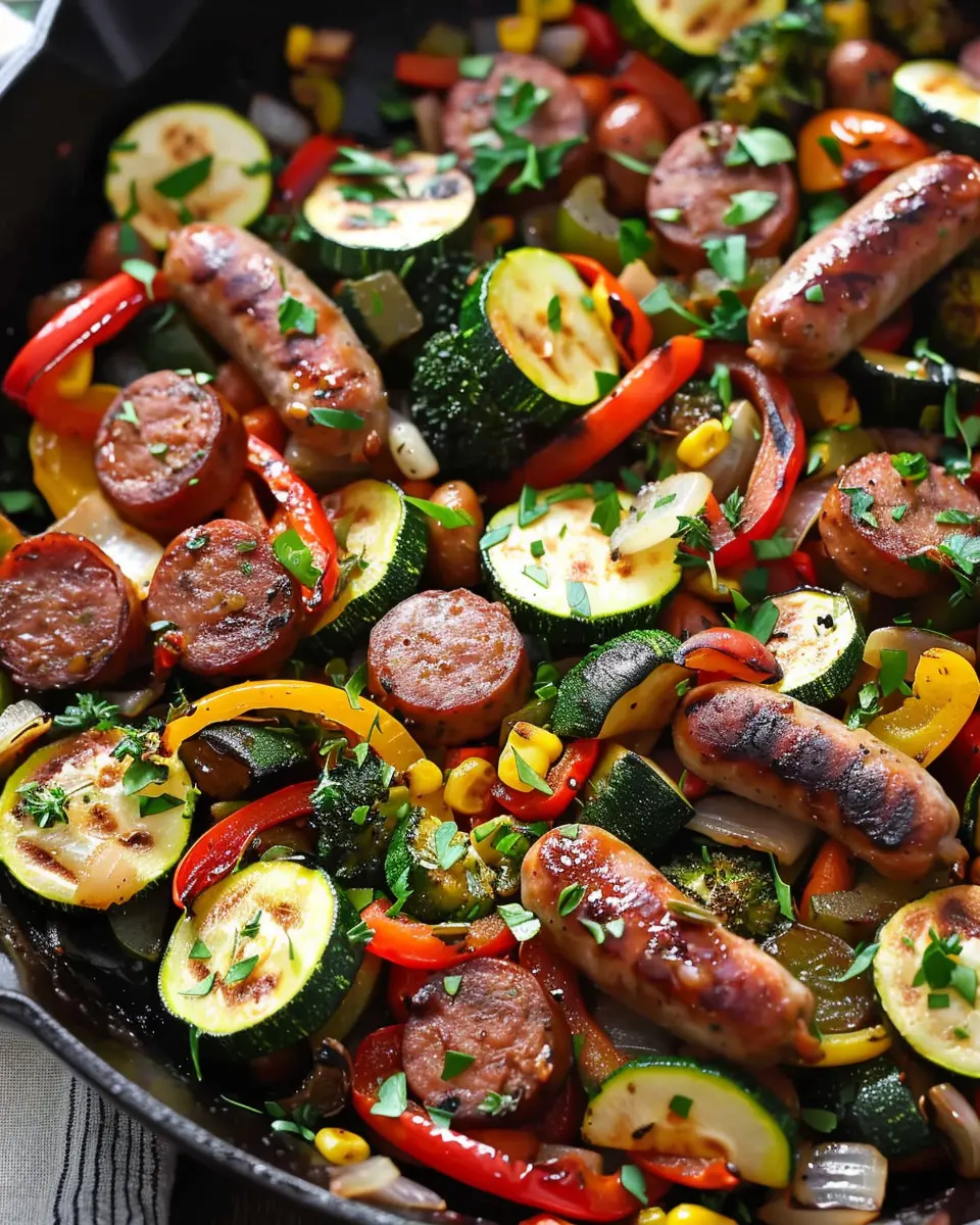 Sausage and Veggies Skillet