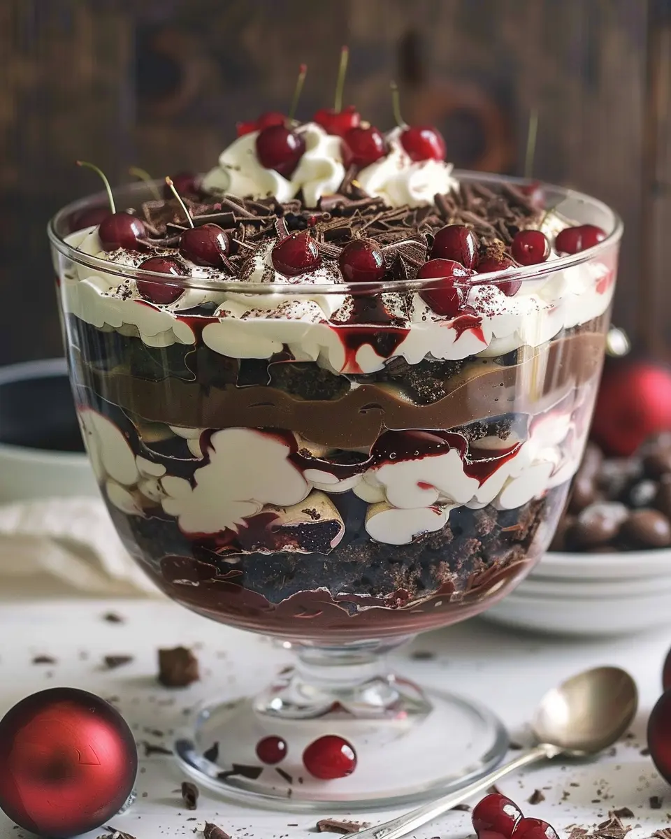 Black Forest Trifle for Christmas: A Decadent Holiday Delight