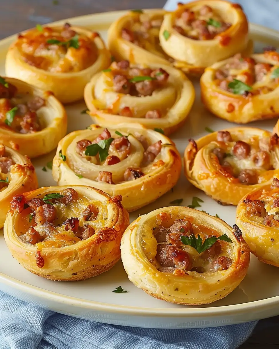 Sausage Pinwheels: Easy &amp; Indulgent Appetizer with Turkey Bacon