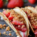 Strawberry Crunch Cheesecake Tacos