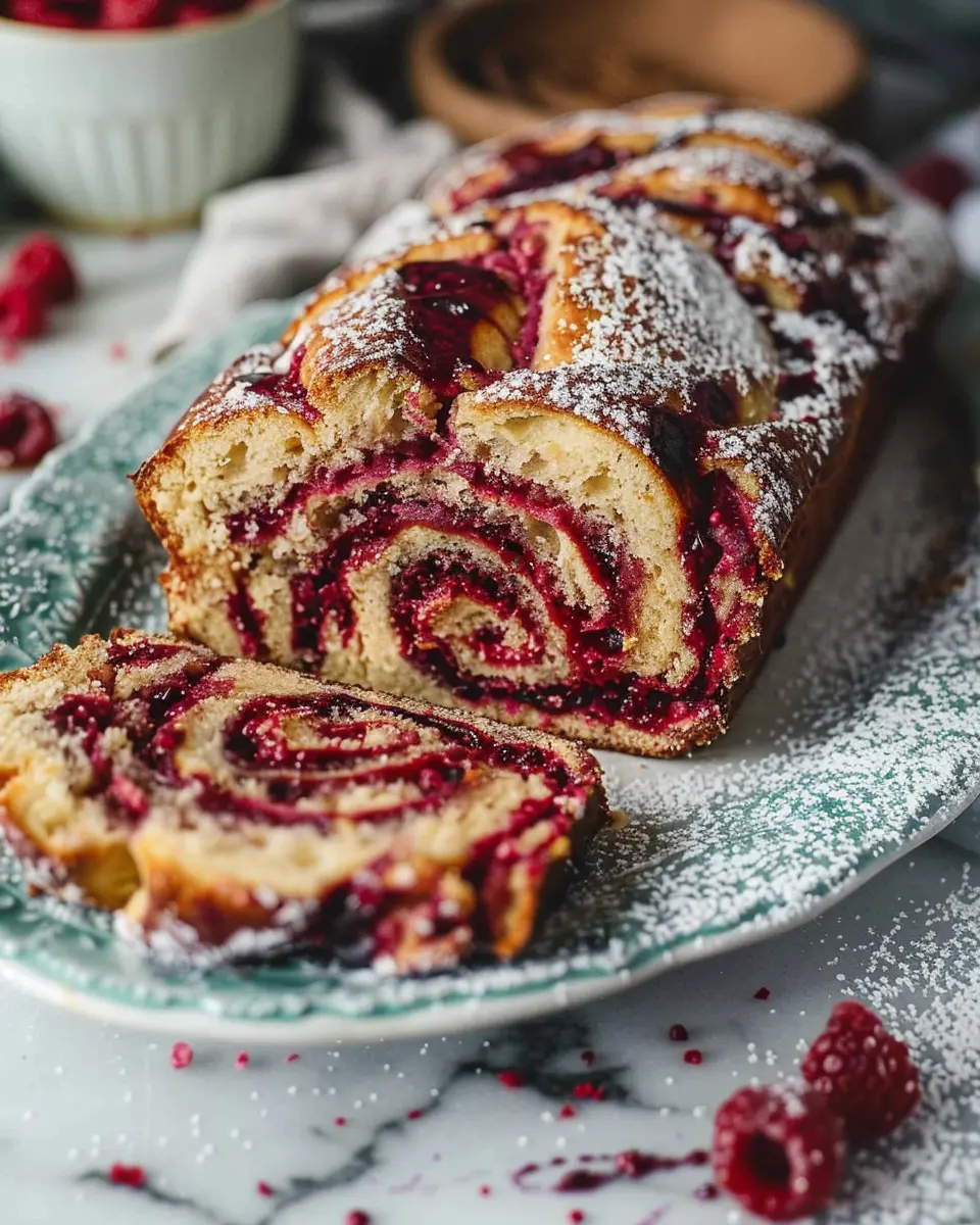 Raspberry Swirl Babka