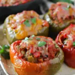 Slow Cooker Stuffed Bell Peppers