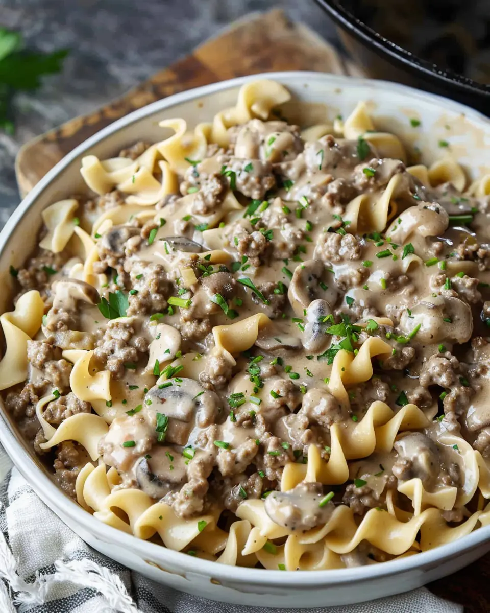 Creamy Ground Beef Stroganoff: Easy Comfort Food for Everyone