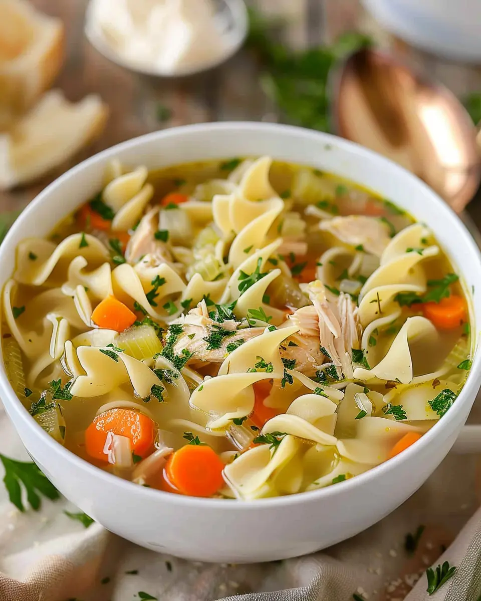 Crockpot Chicken Noodle Soup: Easy Comfort Food with Turkey Bacon