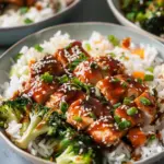 Delicious Sticky Chicken Rice Bowls Recipe