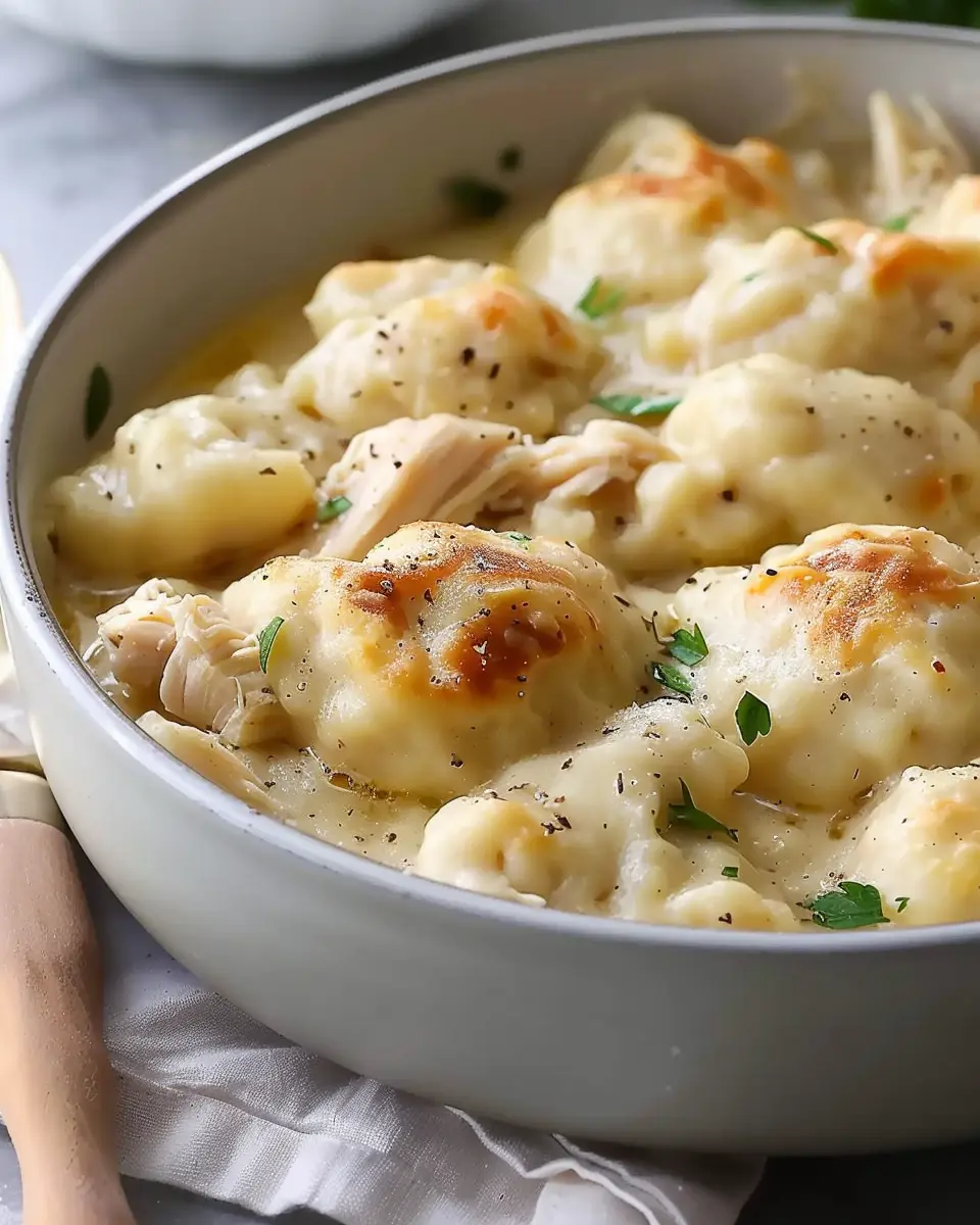 Super Easy Chicken and Dumplings