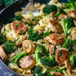 Chicken Sausage and Broccoli Orzo