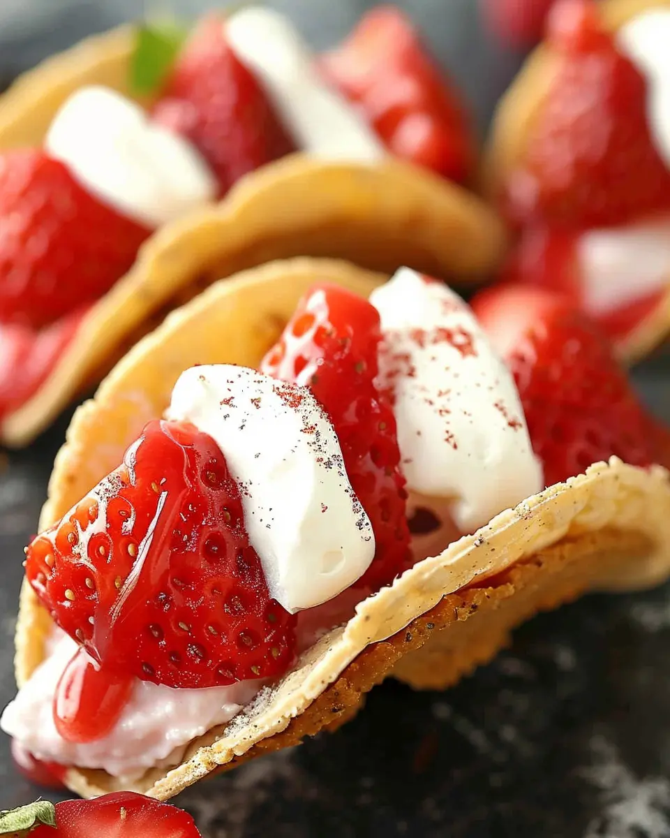 Strawberry Cheesecake Tacos: Easy Indulgence for Sweet Lovers