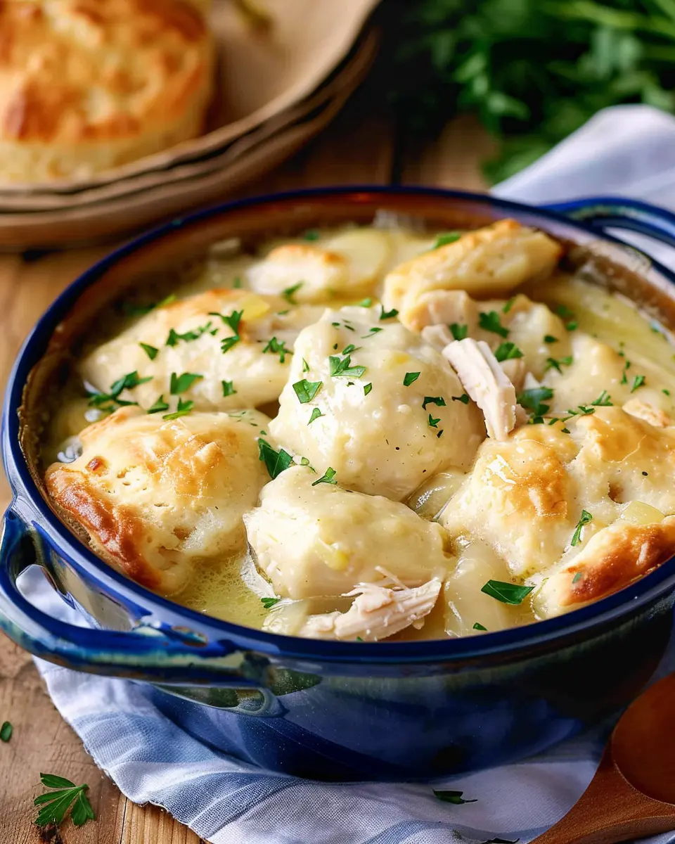 Easy Chicken and Dumplings With Biscuits