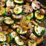 Skillet Zucchini and Mushrooms