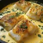 Baked Cod in Coconut Lemon Cream Sauce