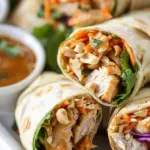 Thai Peanut Chicken Wraps