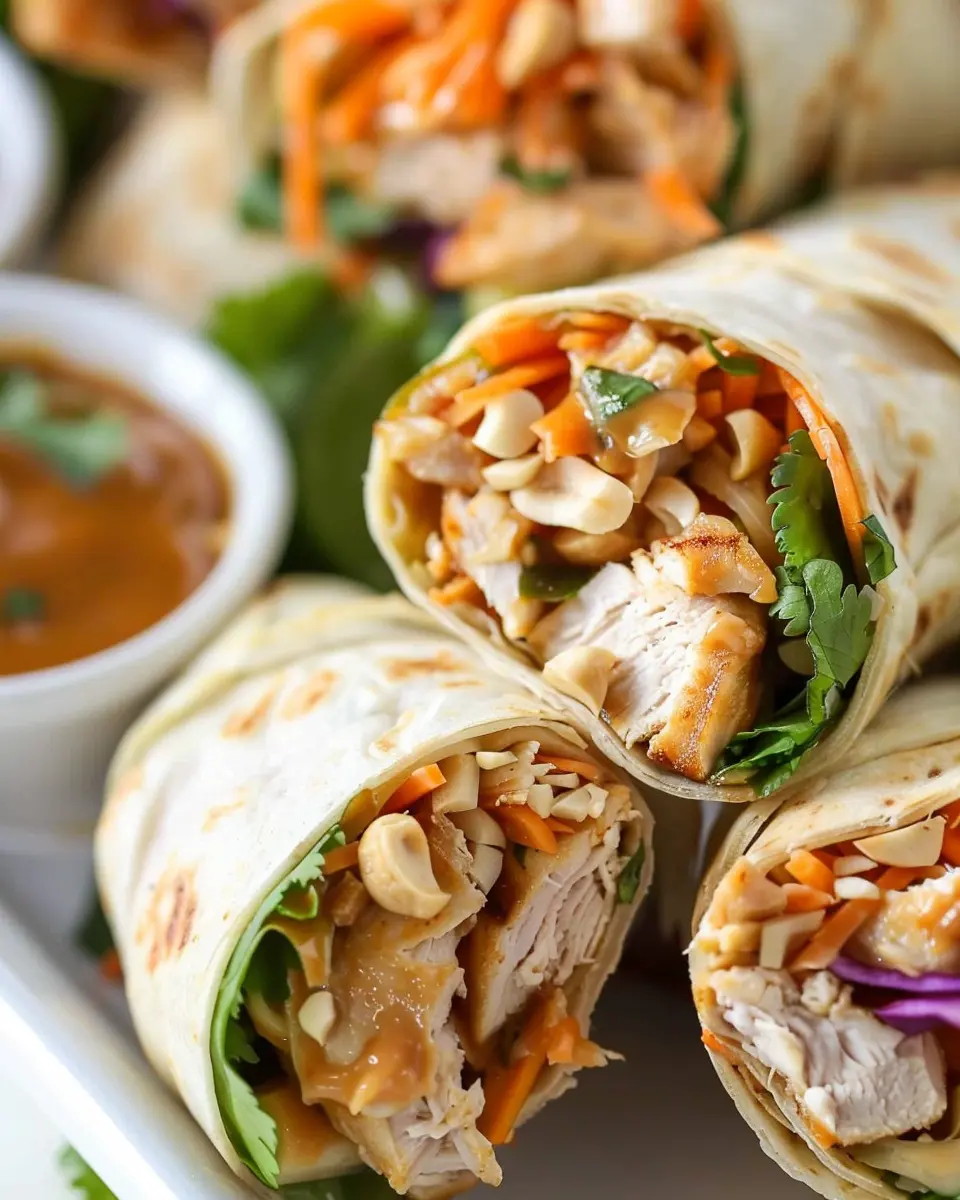 Thai Peanut Chicken Wraps: Easy, Flavorful Twist on Dinner