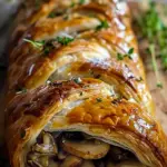 Savory Mushroom & Gruyère Puff Pastry Braid Recipe