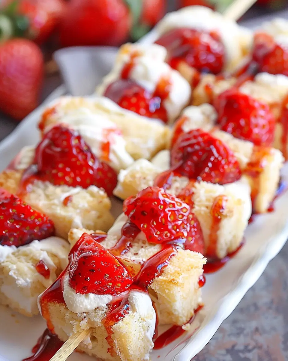 Strawberry Shortcake Kabobs: Easy, Indulgent Summer Treats