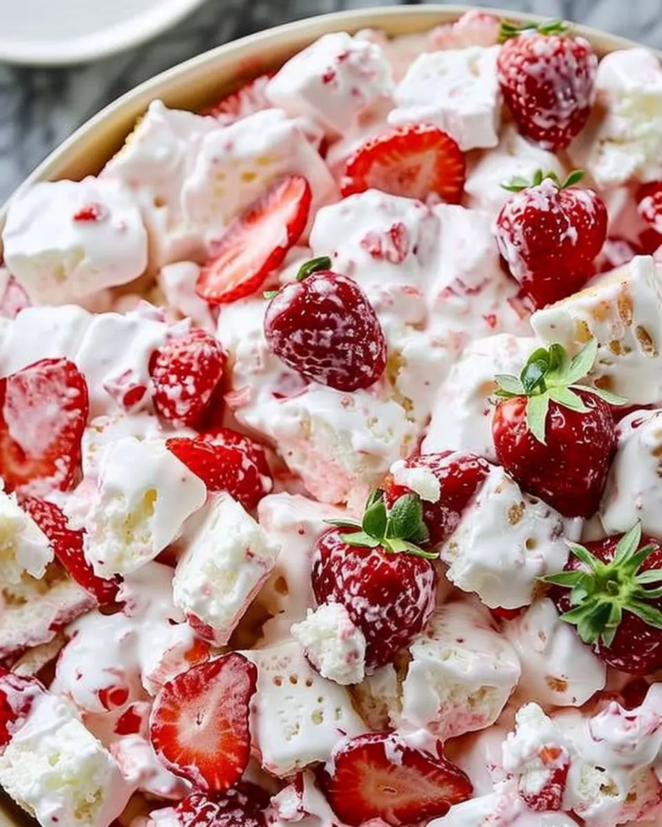 Strawberry Shortcake Fluff Salad: The Best Easy Dessert Delight