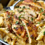 Garlic Parmesan Chicken and Pasta (One-Pan)