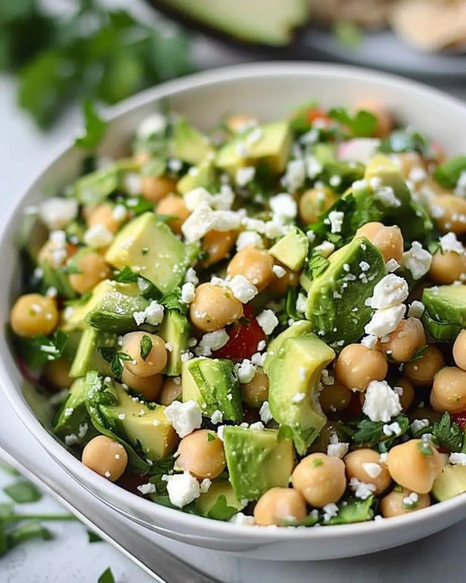 Chickpea Avocado Feta Salad: Easy, Fresh, and Flavor-Packed Delight