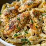 Garlic Parmesan Chicken and Pasta