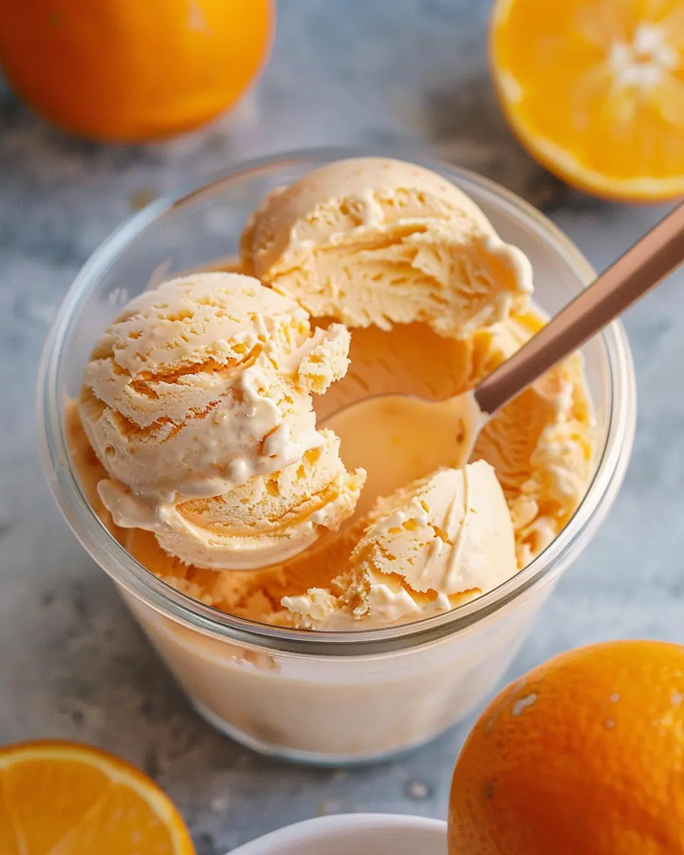 Ninja Creami Orange Creamsicle Protein Ice Cream: Easy &amp; Delicious!