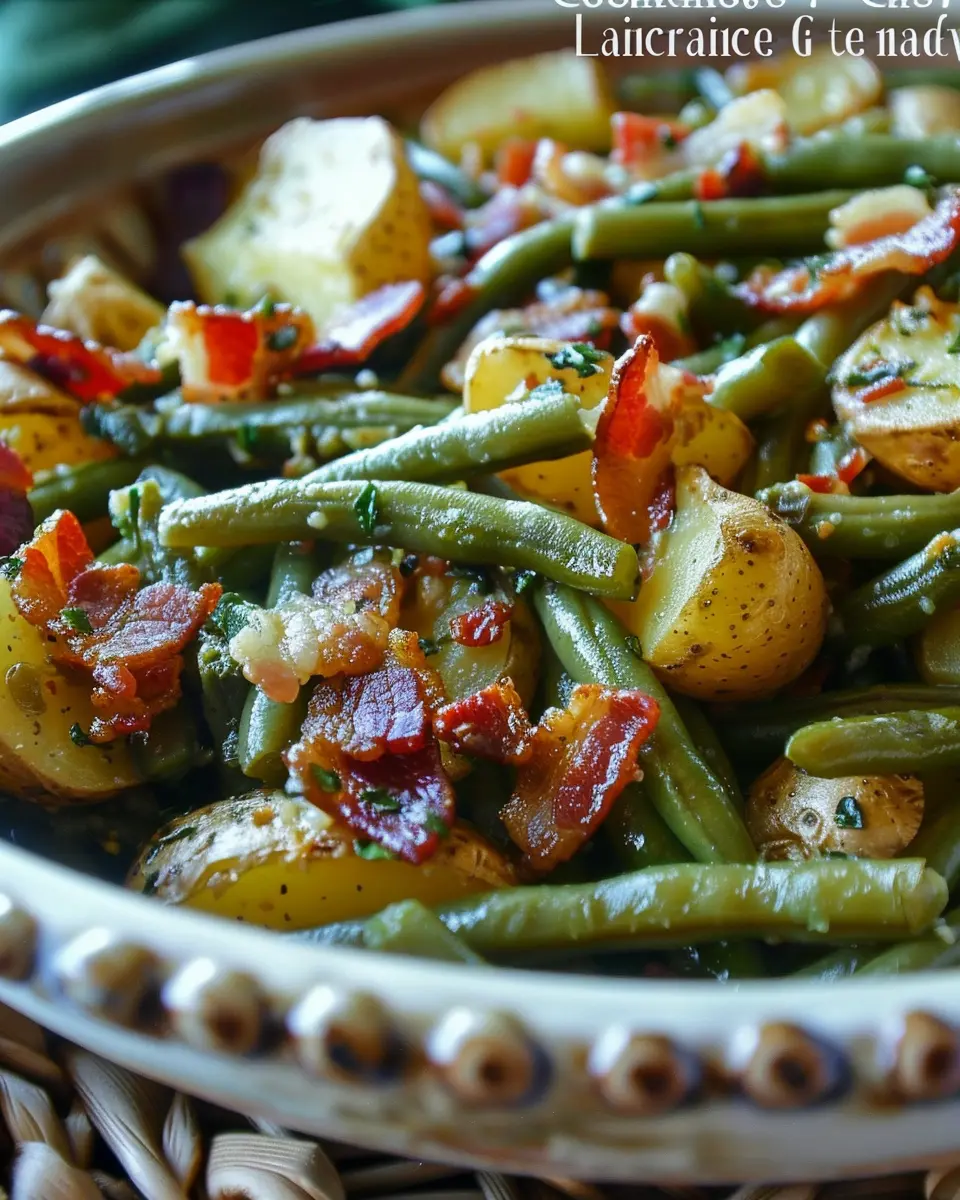 Country Ranch Green Beans ‘n Potatoes with Bacon