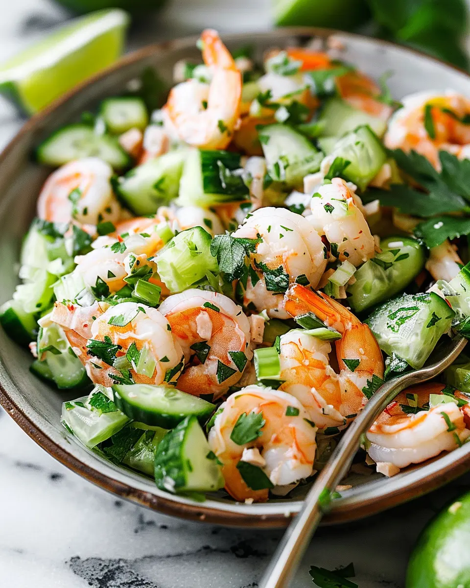Cucumber Shrimp Salad: A Refreshing Twist for Easy Summer Meals