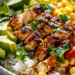 Street Corn Chicken Rice Bowl