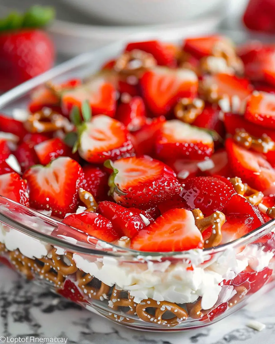 Strawberry Pretzel Salad