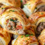 Rotel Sausage & Cream Cheese Crescents