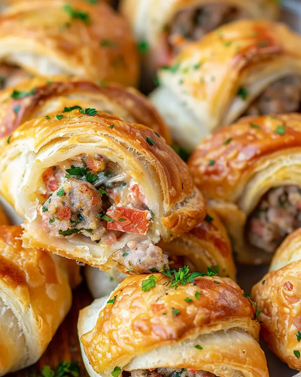 Rotel Sausage &amp; Cream Cheese Crescents: An Easy Indulgence for Home Cooks
