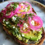 Avocado Toast with Pickled Red Onions