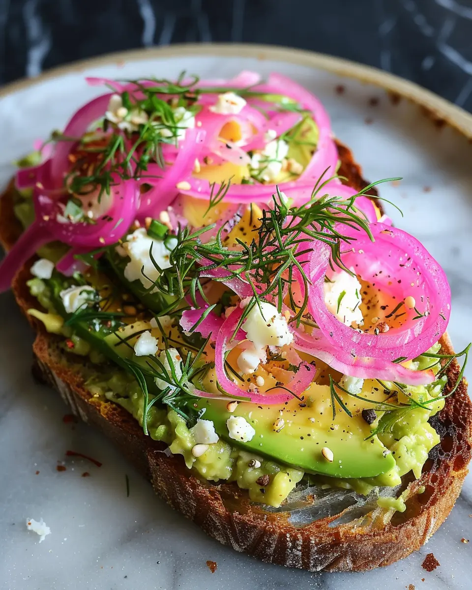 Avocado Toast with Pickled Red Onions: The Best Easy Recipe