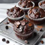 Sour Cream Double Chocolate Muffins