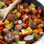 One Pan Sausage and Vegetable Skillet