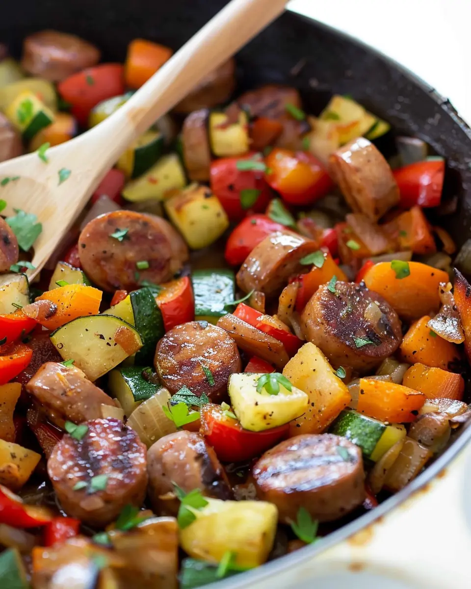 One Pan Sausage and Vegetable Skillet: Easy Weeknight Dinner Delight