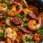 Cajun Jambalaya With Chicken Shrimp And Sausage