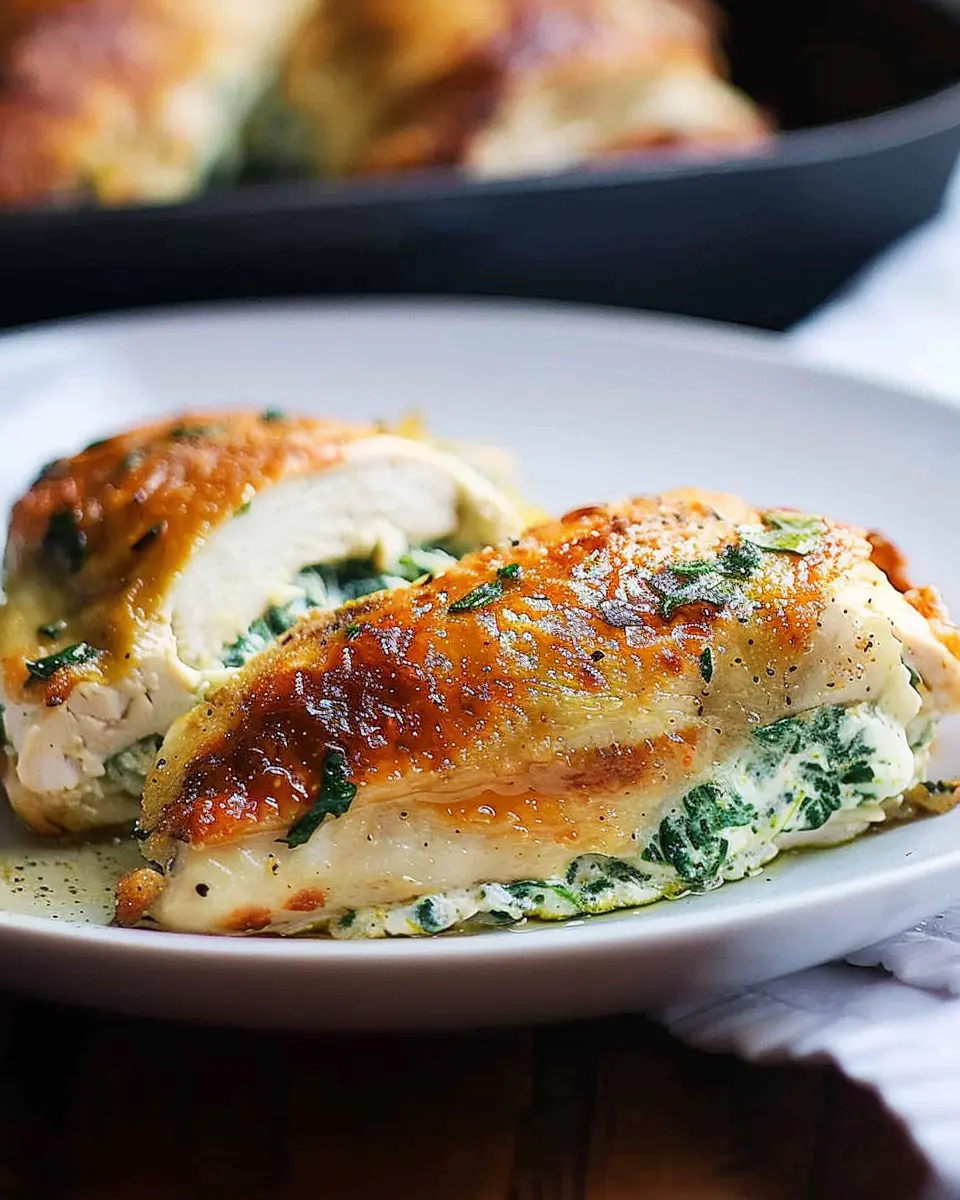 Spinach Stuffed Chicken: Easy Recipe with Turkey Bacon Delight