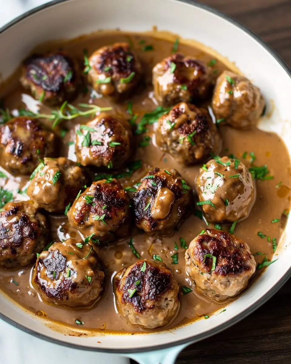 Swedish Meatballs: Easy Recipe with Turkey Bacon and Beef