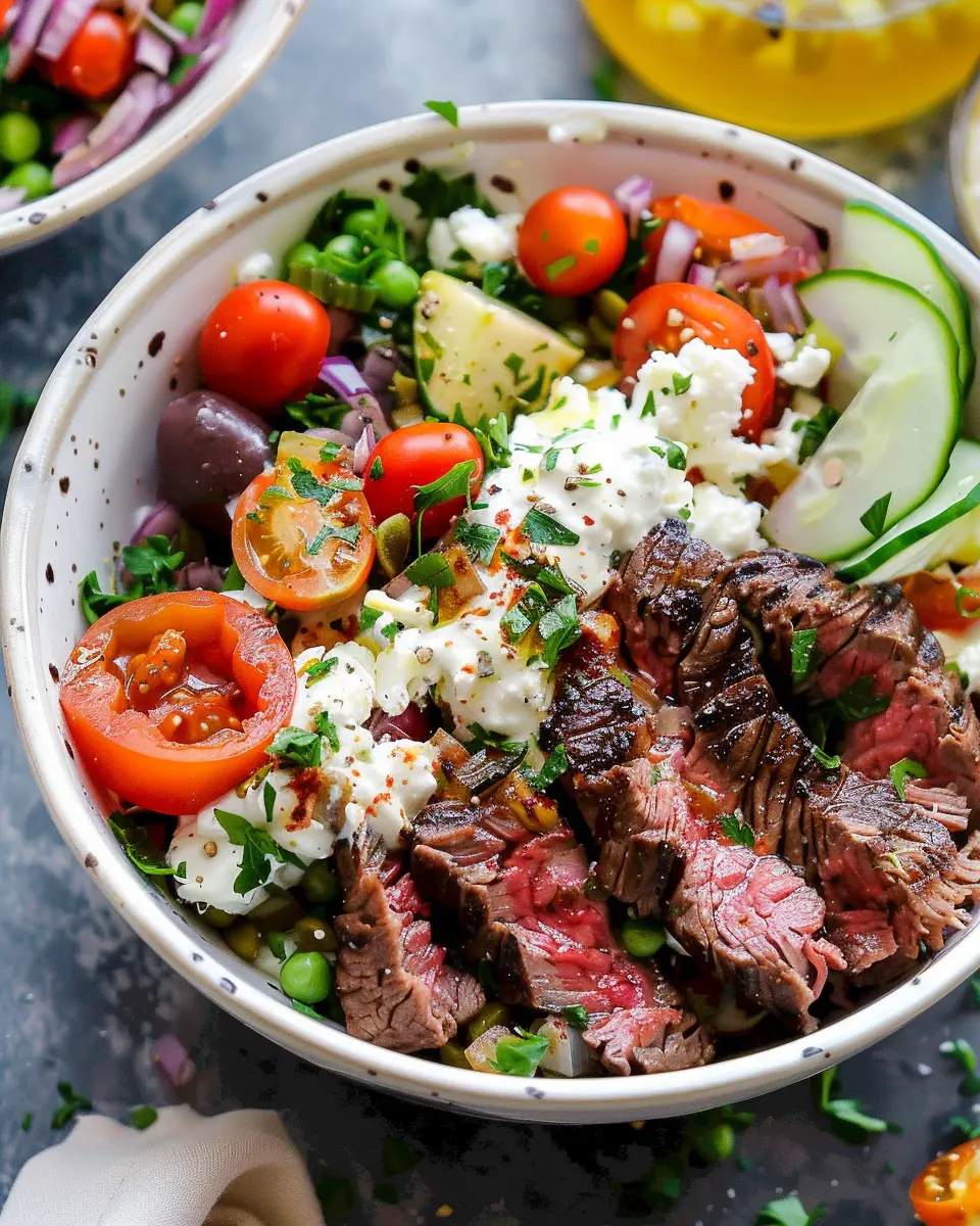 Mediterranean Steak Bowl: Easy Recipe for Flavorful Weeknight Dinner