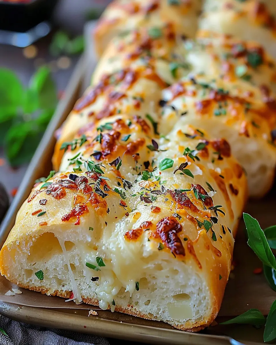 Italian Herbs and Cheese Bread