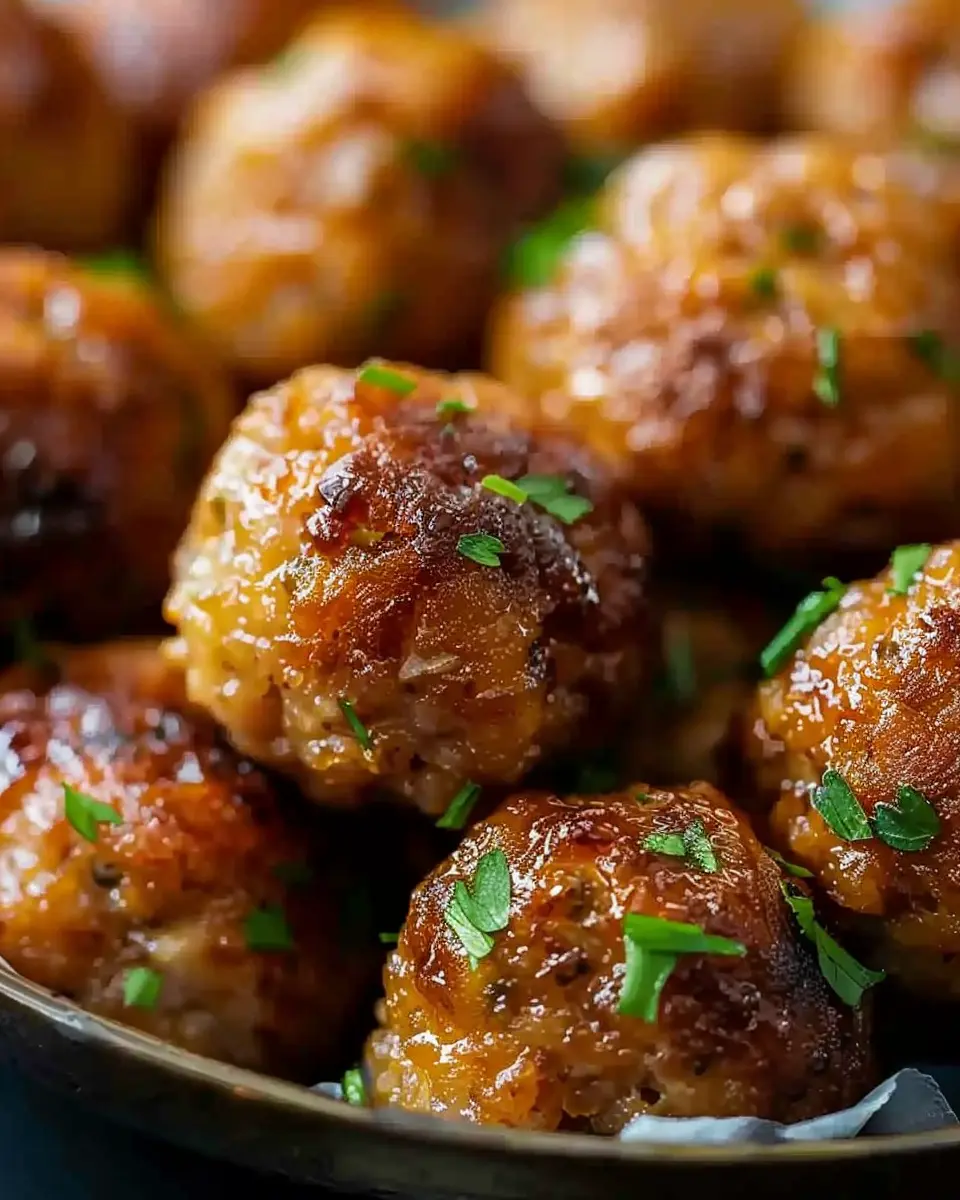 Sausage Balls Made Easy: Indulge in Turkey Bacon &amp; Chicken Ham Goodness