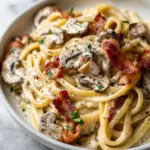 Creamy Bacon and Mushroom Pasta