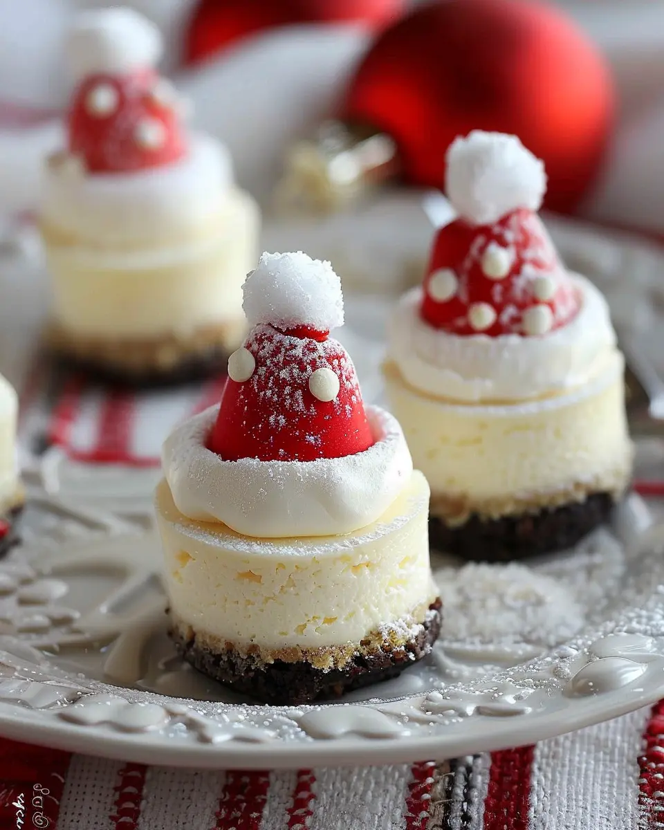 Mini Santa Hat Cheesecakes: The Best Festive Treat for Everyone