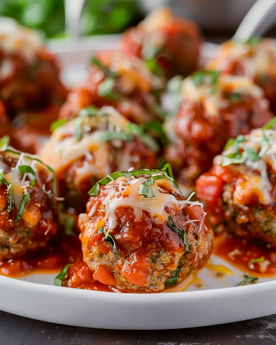 Easy Mozzarella Stuffed Meatballs: Juicy Perfection with Turkey Bacon
