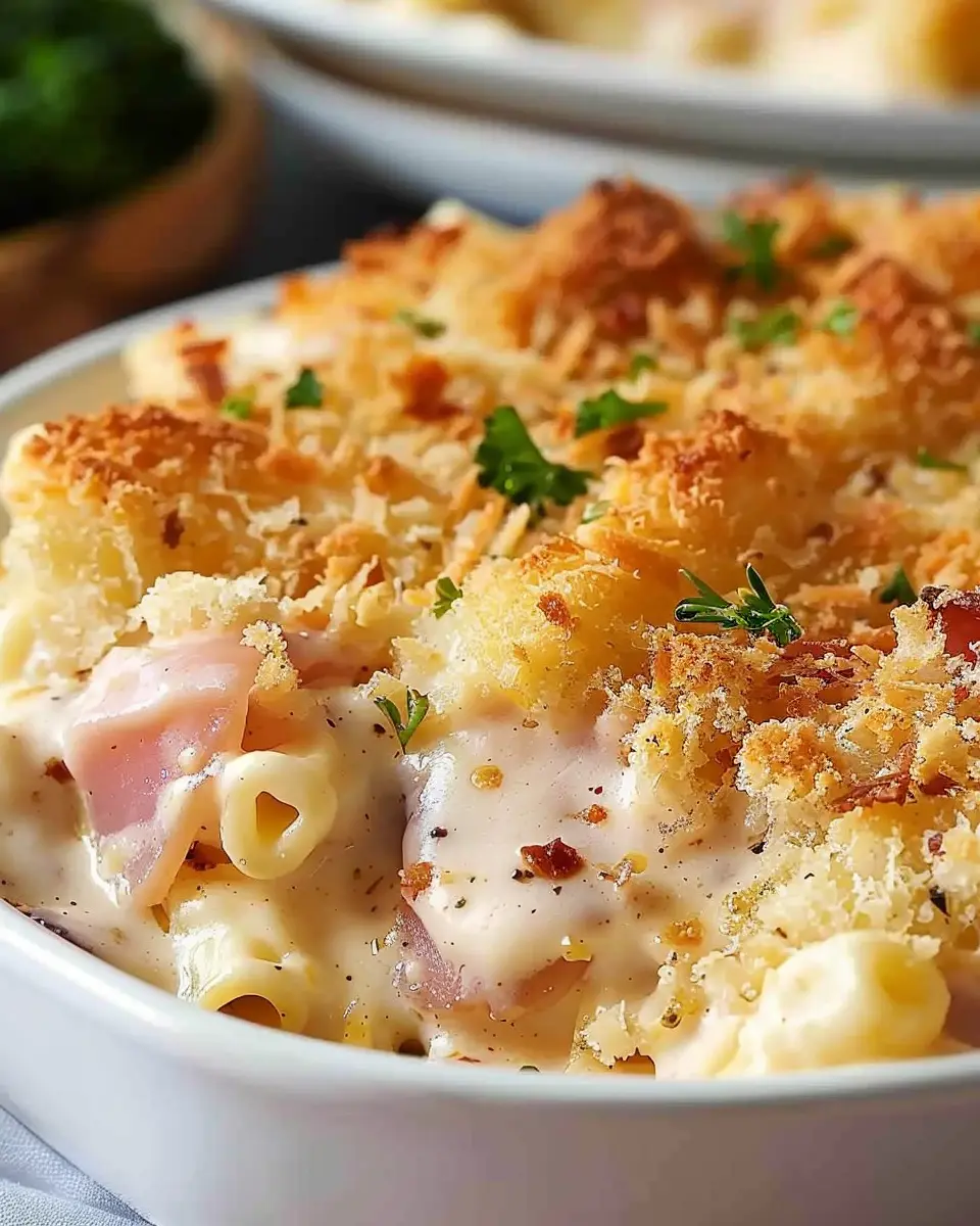 Delicious Chicken Cordon Bleu Casserole with Turkey Bacon Twist