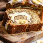 Home-Baked Banana Bread with Cream Cheese Filling