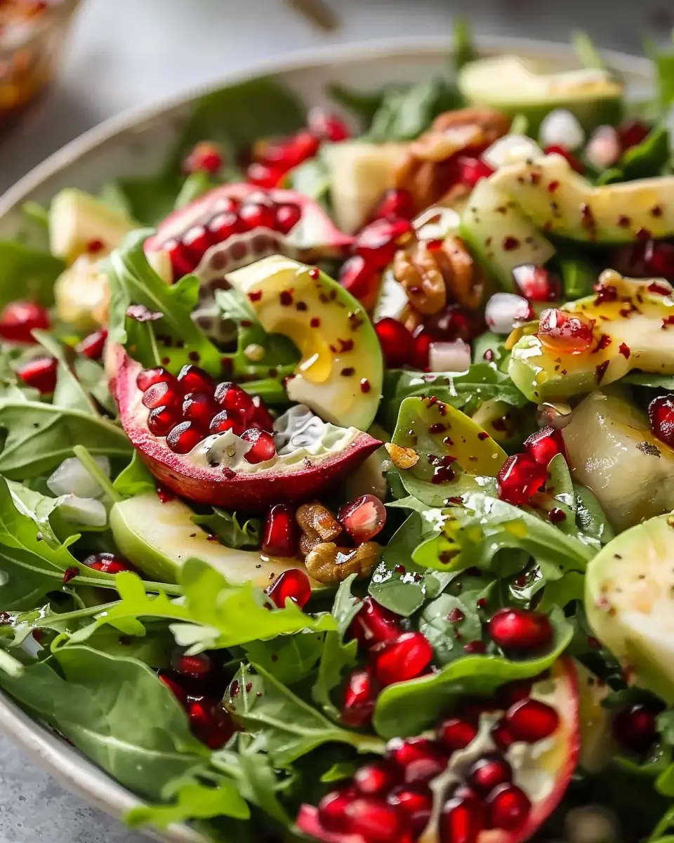 Pomegranate Christmas Salad: A Festive Delight with Honey Mustard Dressing